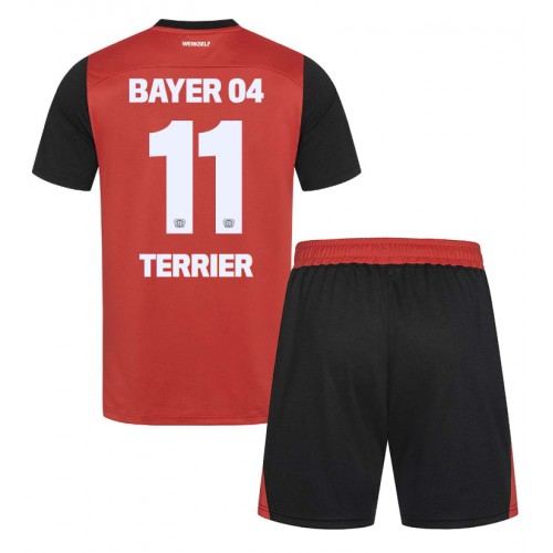 Fotbalové Dres Bayer Leverkusen Martin Terrier #11 Dětské Domácí 2024-25 Krátký Rukáv (+ trenýrky)